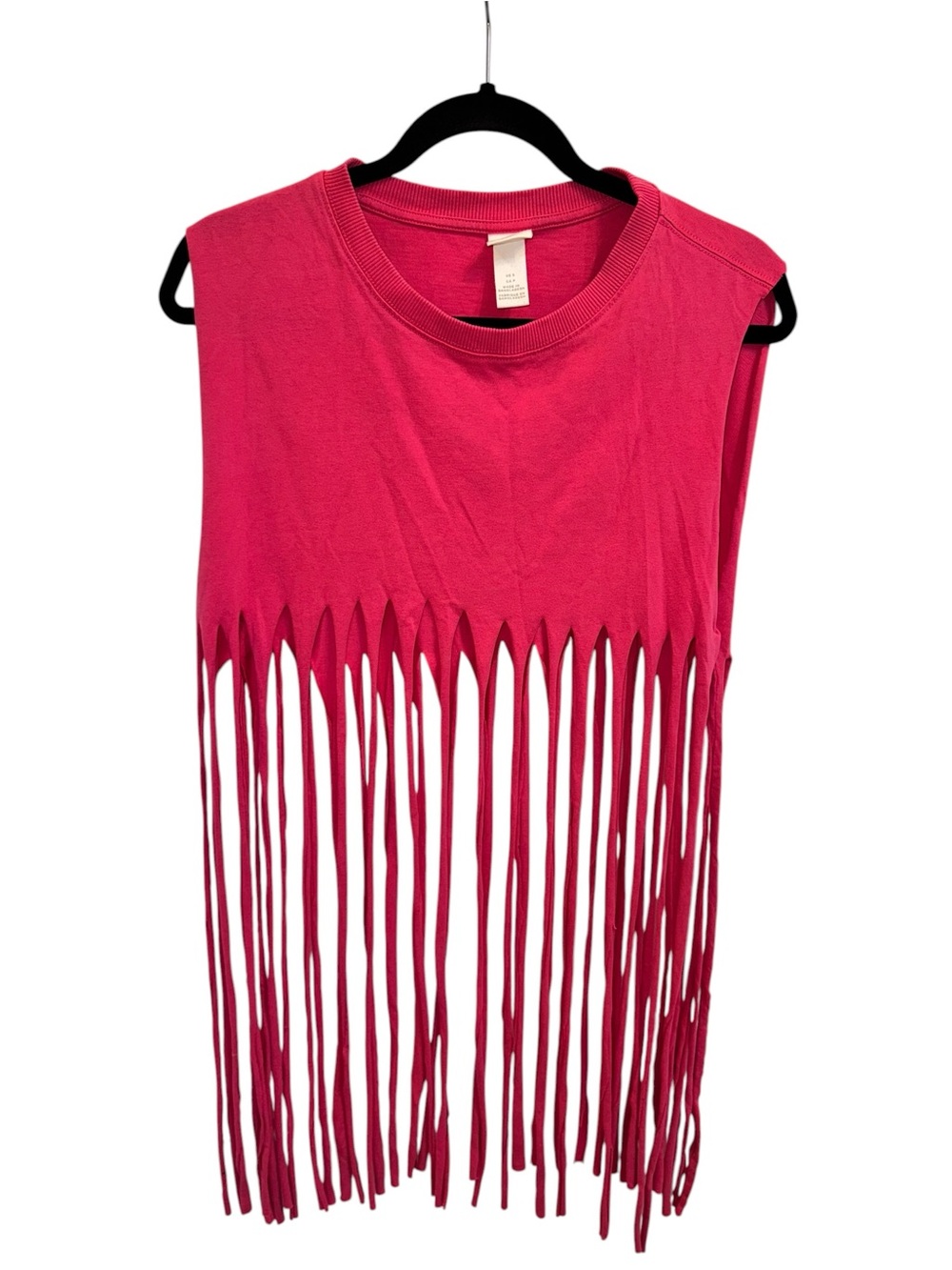 H&M Magenta Fringe Sleeveless Tank